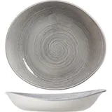 Salad bowl “Scape gray”  porcelain  0.75 l , H=55, L=280, B=240mm  gray