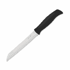 Нож для хлеба «Атус» сталь,пластик ,L=17,5см черный