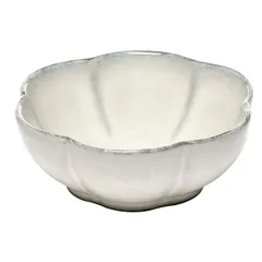 Salad bowl “Inku” wavy edge ceramics D=11,H=4cm white