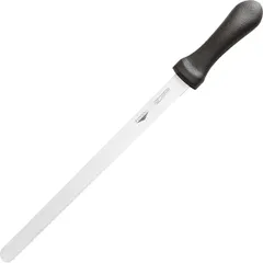 Нож кондитерский сталь,пластик ,L=36см черный,металлич.