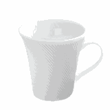 Кружка «Граффити Нью» фарфор 310мл D=87,L=115мм белый