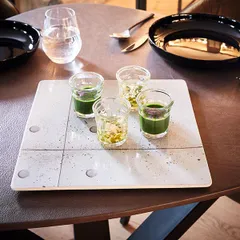 Тарелка «Конкрет» мелкая квадратная фарфор ,L=28,B=28см серый, изображение 4