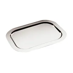 Rectangular tray “Fineness”  stainless steel , L=39, B=26cm  silver.