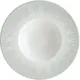 Тарелка для пасты «Ирис» фарфор 400мл D=28см белый,серый