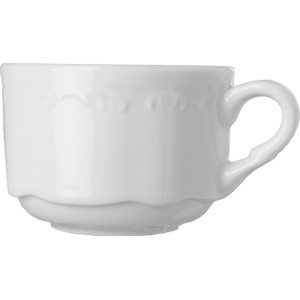 Чашка чайная «В.Виена» фарфор 180мл D=80,H=59мм белый, Объем по данным поставщика (мл): 180