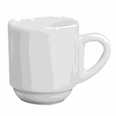 Coffee cup “Bistro” porcelain 80ml D=55mm white