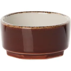 Соусник «Террамеса Мокка» фарфор 50мл D=60,H=33мм тем.корич.