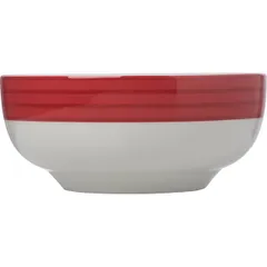 Broth cup "Red Line"  porcelain  285 ml  white, red