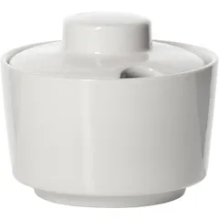 Сахарница «Кунстверк» с крышкой фарфор 250мл D=96,H=80мм белый