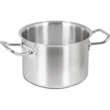 Кастрюля с крышкой сталь нерж. 11л D=28,H=17см матовый