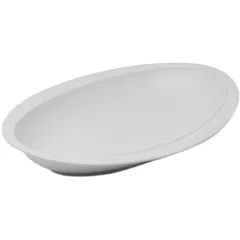 Deep plate “Parthenon”  porcelain  D=28, H=4cm  white, matte