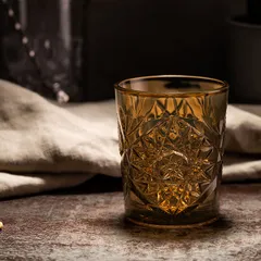 Олд фэшн (стакан) «Хобстар» стекло 355мл D=89,H=106мм охра, изображение 4