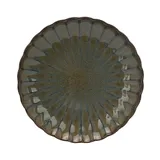 Тарелка десертная «Астера» керамика D=208,H=28мм серый,серо-голуб.