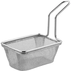 Basket for French fries “Prohotel” stainless steel ,H=30,L=80,B=55mm