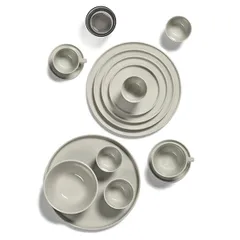 Тарелка «Сена» кост.фарф. D=260,H=8мм песочн., изображение 2