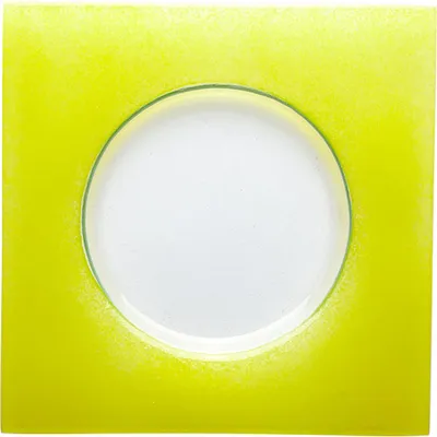 Тарелка «Хэло» стекло ,L=24,B=24см желт.