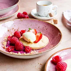 Салатник «Крафт распберри» фарфор 0,835л D=216,H=40мм розов., изображение 4