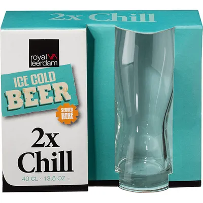 Бокал для пива «Chill»[2шт] стекло 400мл