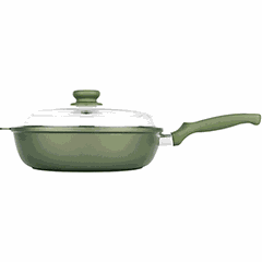 Frying pan (induction) with lid “D.Green”  cast aluminum  D=28, L=32cm  green.