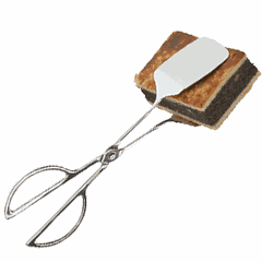 Щипцы сервировочные для выпечки сталь нерж. ,L=250/70,B=45мм металлич.