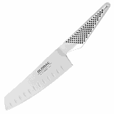 Нож для овощей рифленый «Глобал» сталь ,L=14см металлич.