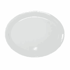 Блюдо «Америка» овальное фарфор ,H=25,L=250,B=200мм белый
