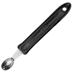 Noisette knife “Oval”  steel, polyprop.  D=28/10, H=10, L=165mm  black, metal.