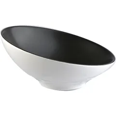 Salad bowl “Dask” porcelain 140ml D=139,H=65mm black,white