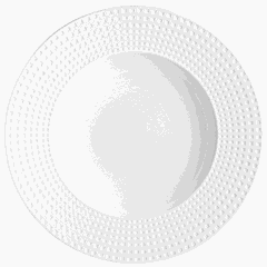 Тарелка глубокая «Сатиник» фарфор 330мл D=245,H=44мм белый