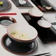 Соусник «Кото» фарфор 25мл D=7,H=2см черный,коричнев., Цвет второй: Коричневый, Объем по данным поставщика (мл): 25, изображение 3