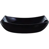 Тарелка глубокая «Квадрато» стекло 0,85л ,H=55,L=200,B=200мм черный