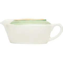 Sauce boat "Rio Green"  porcelain  130 ml  white, green.