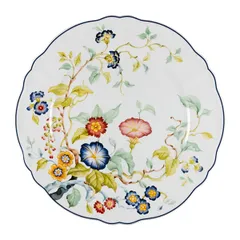 Тарелка «Флорентиус» мелкая фарфор D=205,H=30мм белый,синий