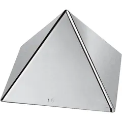 Confectionery mold “Pyramid”  stainless steel , H=77, L=90, B=90mm  metal.