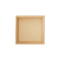 Контейнер бумажный OneClick картон 0,55л ,H=45,L=130,B=130мм св.корич., изображение 3