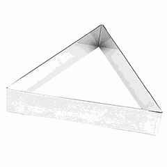 Pastry mold “Triangle”  stainless steel , H=45, L=220, B=220mm