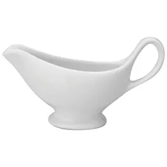 Sauce boat “Kunstwerk” porcelain 90ml ,H=85,L=150/110mm white