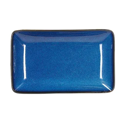 Блюдо «Джап Блю» прямоугольное керамика ,L=21,B=13см синий