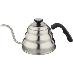 Чайник для приготовления кофе с термометром сталь нерж.,пластик 1л стальной, изображение 2