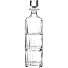 Штоф с крышкой составной из 3-х частей стекло ,H=33,5см прозр.