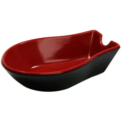 Spoon rest plastic ,H=18,L=80,B=50mm red,black