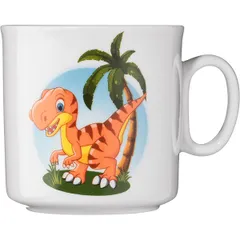Кружка «Динозаврики» фарфор 200мл белый, изображение 4