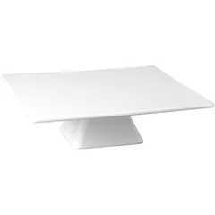 Square cake stand plastic ,H=8,L=31,B=31cm white