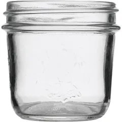 Jar "Quattro Stagioni" round without lid  glass  200 ml  D=89, H=85mm  clear.