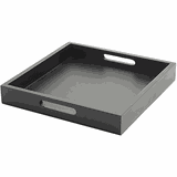Поднос для подачи квадратный дерево ,H=6,L=40,B=40см черный