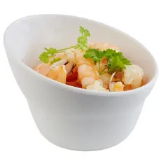 Salad bowl for compliment “Casual” plastic 130ml D=10,H=7cm white