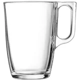 Mug “Volyuto” glass 320ml D=10.6,H=11.1cm clear.