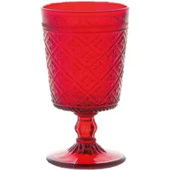 Wine glass “Gloria” glass 270ml D=80,H=148mm red