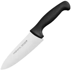 Нож поварской «Проотель» сталь нерж.,пластик ,L=290/150,B=45мм черный,металлич.