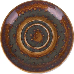 Saucer “Vesuvius Amber”  porcelain  D=16.5 cm  amber